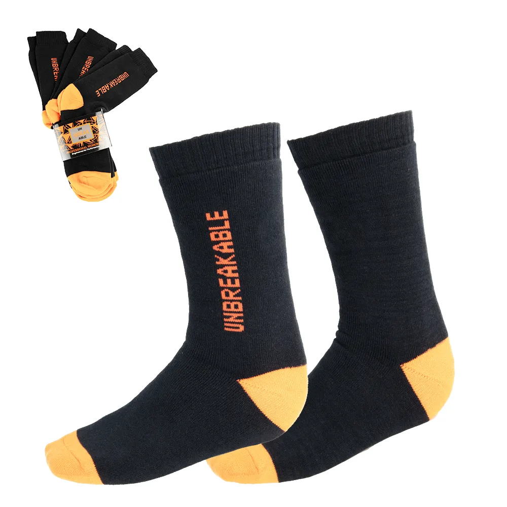 Unbreakable U500 Sox Black Socks Pack of 3